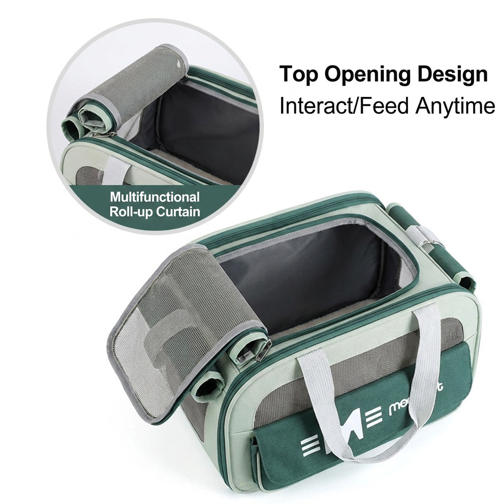 breathable collapsible pet carrier bag, soft sided travel tote for small dogs & cats breathable collapsible pet carrier bag, soft sided travel tote for small dogs & cats